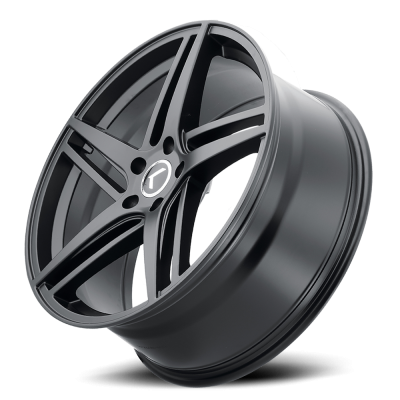 Cast Aluminum Wheels Splitz 146 B-M 24x9.5 Milled Black 5 on 115/5 on 120 Bolt Pattern 18 Offset Kraze Wheels