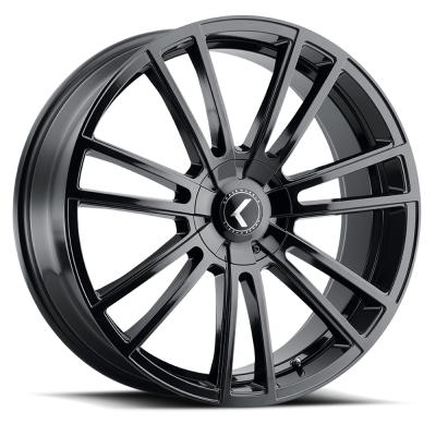 Cast Aluminum Wheels Lusso 190 BM 22x8.5 Machined Black 5 on 112 Bolt Pattern 38 Offset Kraze Wheels