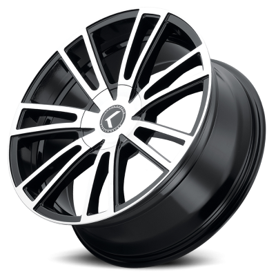 Cast Aluminum Wheels Stunna 191 22x8.5 Machined Black 5 on 112 Bolt Pattern 38 Offset Kraze Wheels