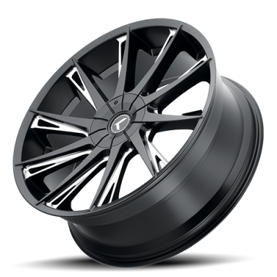 Cast Aluminum Wheels Stunna 191 18x8 Machined Black 5 on 108 Bolt Pattern 40 Offset Kraze Wheels