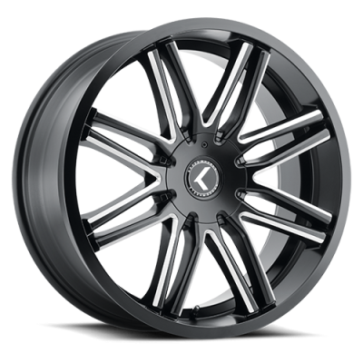 Cast Aluminum Wheels Turismo 193 18x8 Machined Black 5 on 108 Bolt Pattern 40 Offset Kraze Wheels