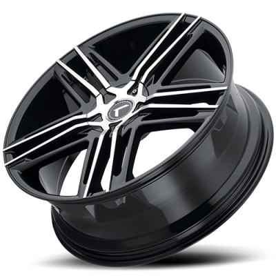 Cast Aluminum Wheels Milano 195 SB 20x8.5 Satin Black 5 on 108 Bolt Pattern 38 Offset Kraze Wheels
