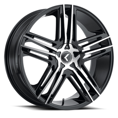 Cast Aluminum Wheels Milano 195 BM 20x8.5 Machined Black 5 on 108 Bolt Pattern 38 Offset Kraze Wheels
