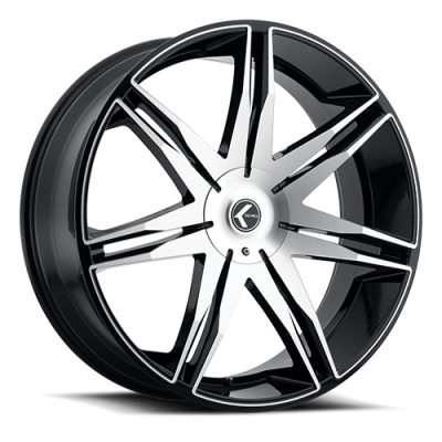 Cast Aluminum Wheels Milano 195 SB 18x8 Satin Black 5 on 108 Bolt Pattern 40 Offset Kraze Wheels