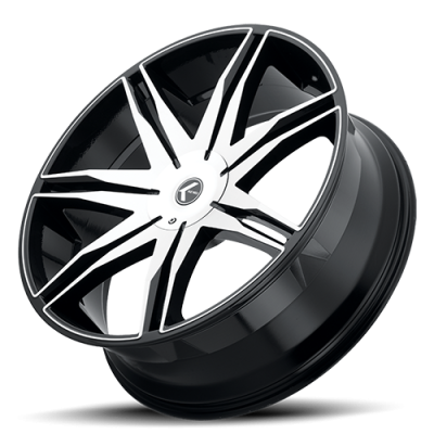 Cast Aluminum Wheels Milano 195 SB 18x8 Satin Black 5 on 108 Bolt Pattern 40 Offset Kraze Wheels