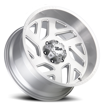 Aluminum Wheels 20x10 M19 BSML Series Milled Brushed Silver 6 On 139.7 Bolt Pattern -19 Offset Off Road Monster