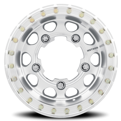 Aluminum Wheels 15x7 Buggy Beadlock MR103 Bolt Pattern 5 On 205 Offset -25 Lip Size 3.27 Raw Machined Method