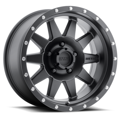 Aluminum Wheels 15x7 The Standard MR301 Bolt Pattern 5 On 114.3 Offset -6 Lip Size 2.36 Matte Black MB Method