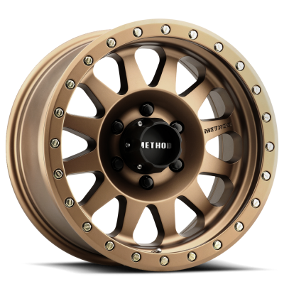 Aluminum Wheels 17x8.5 Double Standard MR304 Bolt Pattern 6 On 135 Offset 0 Lip Size 3.07 Method Bronze BRZ Method