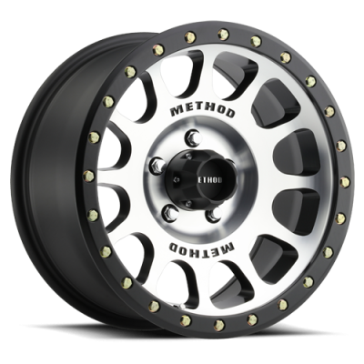 Aluminum Wheels 16x8 NV MR305 Bolt Pattern 5 On 114.3 Offset 0 Lip Size 1.57 Black BM Machined Face-Black Street Loc Method