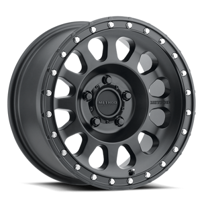 Aluminum Wheels 17x9 MR315 Bolt Pattern 5 On 127 Offset -12 Lip Size 1.65 Matte Black MB Method