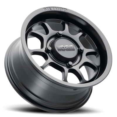 Aluminum Wheels 15x7 MR409 Bead Grip UTV Bolt Pattern 4 On 156 Offset 13 Lip Size 2.95 Matte Black MB Method
