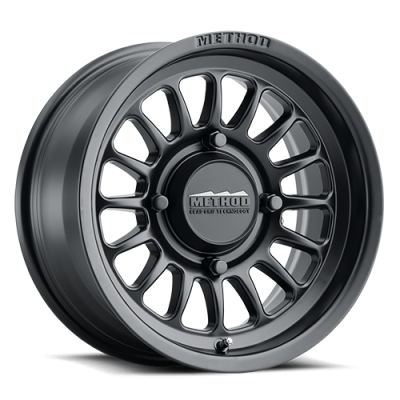 Aluminum Wheels 15x7 MR411 Bead Grip UTV Bolt Pattern 4 On 156 Offset 13 Lip Size 1.85 Matte Black MB Method