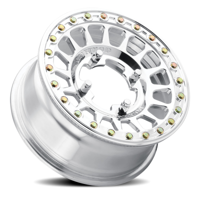 Aluminum Wheels 15x7 MR413 Beadlock UTV Bolt Pattern 5 On 114.3 Offset 38 Lip Size 0 Polished Method