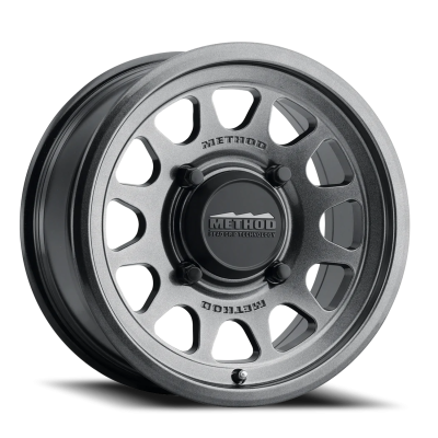 Aluminum Wheels 14x7 MR414 Bead Grip UTV Bolt Pattern 4 On 156 Offset 13 Lip Size 1.18 Graphite GY Method
