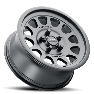 Aluminum Wheels 15x10 MR414 Bead Grip UTV Bolt Pattern 5 On 114.3 Offset 25 Lip Size 2.72 Matte Black MB Method