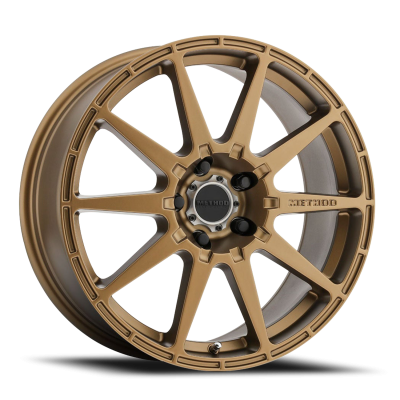Aluminum Wheels 17x8 Rally MR501 Bolt Pattern 5 On 114.3 Offset 42 Lip Size 0 Method Bronze BRZ Method