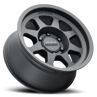 Aluminum Wheels 17x8.5 Bead Grip MR701 Bolt Pattern 6 On 135 Offset 0 Lip Size 1.81 Matte Black MB Method