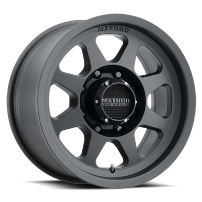 Aluminum Wheels 18x9 HD Bead Grip MR701 Bolt Pattern 8 On 165.1 Offset 18 Lip Size 1.81 Matte Black MB Method