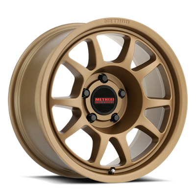 Aluminum Wheels 15x7 Bead Grip MR702 Bolt Pattern 5 On 100 Offset 15 Lip Size 1.18 Method Bronze BRZ Method