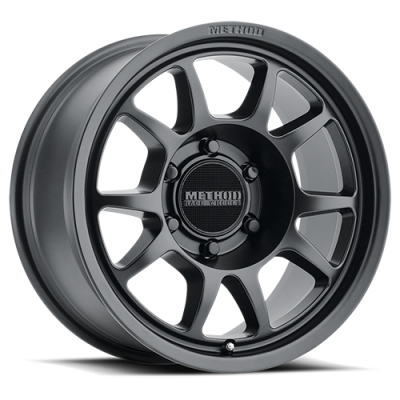 Aluminum Wheels 17x8.5 Bead Grip MR702 Bolt Pattern 6 On 135 Offset 0 Lip Size 1.18 Matte Black MB Method