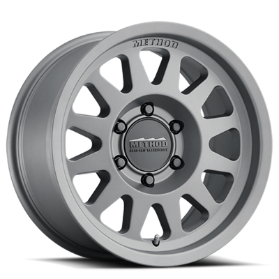 Aluminum Wheels 15x7 Bead Grip MR703 Bolt Pattern 5 On 100 Offset 15 Lip Size 1.18 Gloss Titanium SL Method