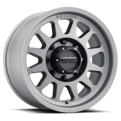 Aluminum Wheels 17x9 Bead Grip MR704 Bolt Pattern 8 On 165.1 Offset 18 Lip Size 1.77 Titanium SL Method