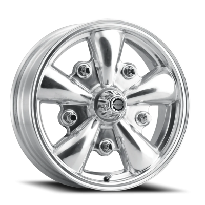 Cast Aluminum VW Wheels 15x4.5 520P Intercepter Polished 5 On 205 Bolt Pattern 34 Offset Moblewagen VW Wheels