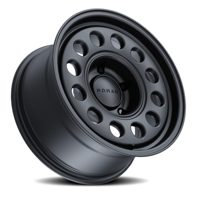 Aluminum Wheels 17x7.5 501SB Convoy Satin Black 5 On 130 Bolt Pattern 78.1 Bore 50 Offset Nomad Wheels