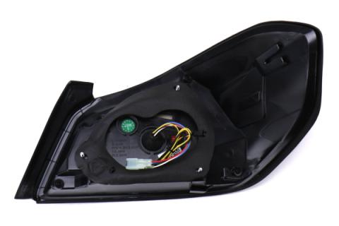 OLM Evolution Tail Lights Smoked Lens Black Base Red Bar 15+ WRX STI