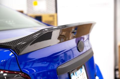 Single Point Duckbill Trunk Spoiler (Carbon Fiber) 15-Present Subaru WRX/STI OLM Outside Line Motoring
