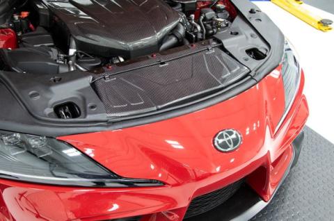 Carbon Fiber Radiator Cooling Plate - 2020 Toyota Supra OLM Outside Line Motoring