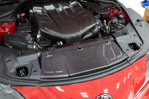 Carbon Fiber Radiator Cooling Plate - 2020 Toyota Supra OLM Outside Line Motoring