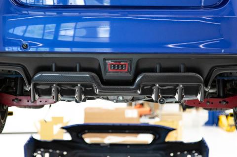 A1 Style Carbon Fiber Rear Diffuser- 15-Present Subaru WRX STI OLM Outside Line Motoring