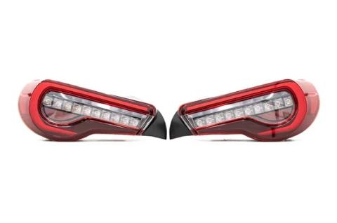 OLM OE Plus Linear Style Sequential Tail Lights Clear 13-20 FR-S BRZ 86