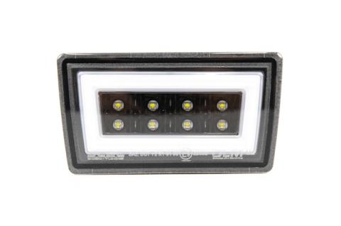 OLM F1 NB+R V2 (Clear Lens, Gloss Black Base, White Bar) 2015-2020 WRX / STI