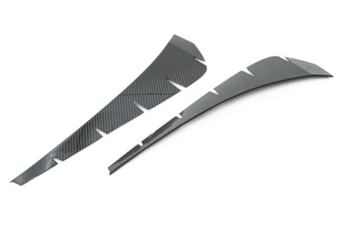 Carbon Fiber Front Fender Vent Insert - 17-21 Honda Civic Type R FK8 OLM Outside Line Motoring