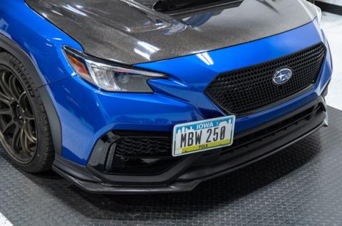 S Style Carbon Fiber Front Lip 22 Subaru WRX OLM Outside Line Motoring