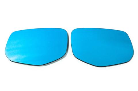 Wide Angle Convex Mirrors w/ Turn Signals Defrosters (Blue) 22-Present Subaru WRX OLM Outside Line Motoring