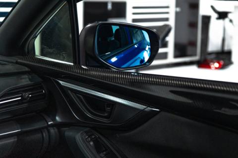Wide Angle Convex Mirrors w/ Turn Signals Defrosters (Blue) 22-Present Subaru WRX OLM Outside Line Motoring