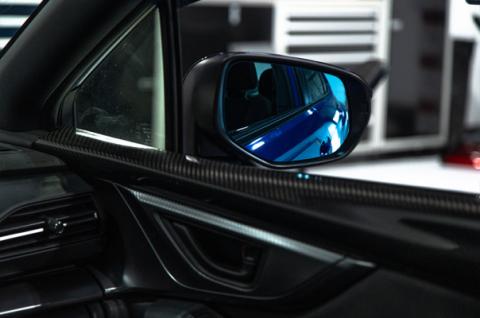 Wide Angle Convex Mirrors w/ Turn Signals Defrosters (Blue) 22-Present Subaru WRX OLM Outside Line Motoring