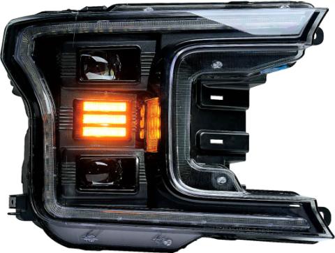 18-19 Ford F150 Headlights White DRL Essential Series OLM