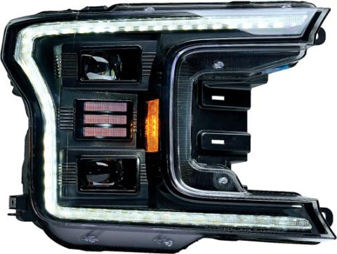 18-19 Ford F150 Headlights White DRL Essential Series OLM