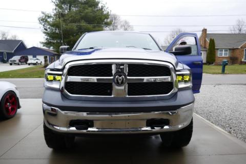 2009-2014 Dodge Ram Bi-Beam Headlights Infinite Series White DRL OLM