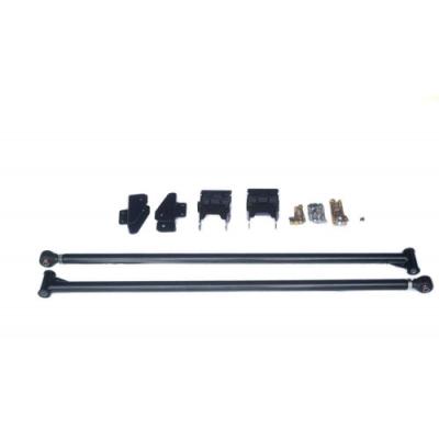 Premium 2.0 Inch Diameter Traction Bars Black Semi Gloss Powder Coat for 05-20 Ford Superduty Short Bed with 3.5 Inch Per Axle No Limit Fabrication