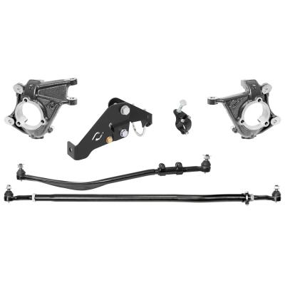 Currectlync Wrangler JK High Steer Kit For Stabilizer Shock. Incl. Knuckles Drag Link Tie Rod Trac Bar Reloc/Shock Mount Shock Tie Rod Clamp RockJock 4x4