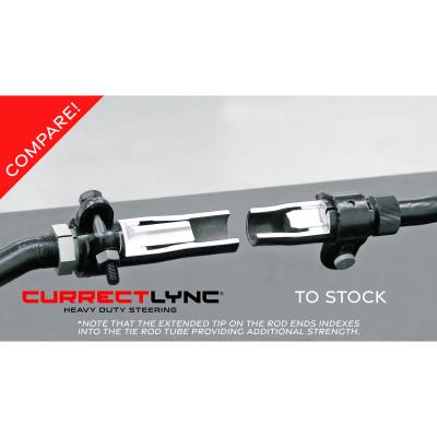 Currectlync Wrangler JK Tie Rod Bolts-On In High Steer Applications Only 1.65 Inch Dia. Tube Construction Forged Tie Rod Ends Incl. Jam Nuts And Adjusters RockJock 4x4