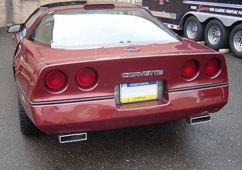 1986-1991 Corvette C4 2.5 Inch Crossmember Back Exhaust Kit With X-pipe 409 Stainless Race Pro Mufflers Pypes Performance Exhaust