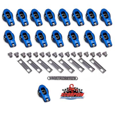 1.8 LS1 LS Race Series Rocker Arms Set 8mm Non Adjustable Scorpion Racing Products