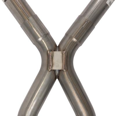 1966-71 Ford Fairlane 2.5 Inch X-Pipe Crossmember Back Rear Exit Exhaust No Mufflers Pypes Performance Exhaust